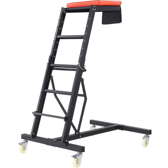 KFFKFF Superior Car Creeper, Mechanic's Creeper with Variable Height 45.7" to 66.3", 400 LBS Load Capacity, 4 Rotating Caster Wheels, Robust Collapsible Creeper for Vehicle Servicing and Upkeep