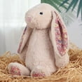 thumbnail image 3 of YTTAL Easter Bunny Stuffed Animals with Cotton,Safe Material Soft Washable Stuffed Bunny,Cute Plush Toy Rabbit Easter Decoration Birthday Gift , Crushed Flower,9" /15.7", 3 of 15