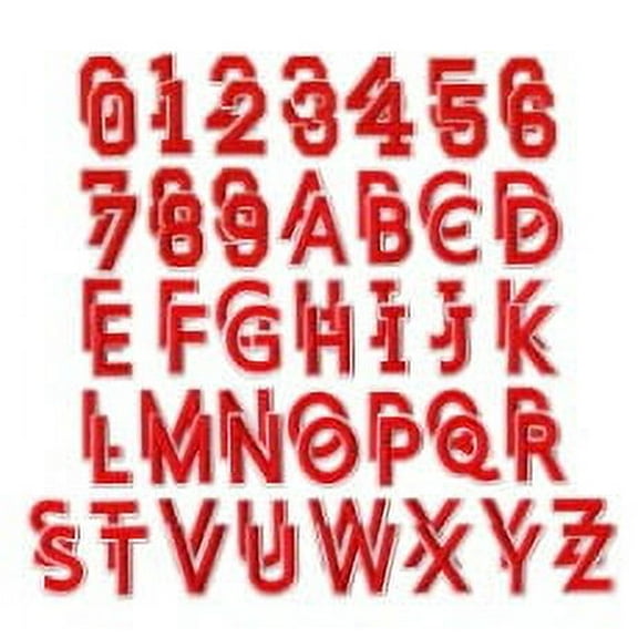 RENACLIPY -On Letter Patches, 72 Pieces Polyester Alphabet Appliques for Clothing Crafts