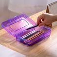 thumbnail image 1 of Pencil Case, Large Clear Pencil Box Case, Plastic Crayon Marker Box with Snap-tight Lid, Plastic Pencil Case, Plastic Pencil Box, Crayon Box Storage, Art Craft Marker Organizer on Clearance, 1 of 4