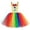 Yellow, variant on HNMKIU Girls Carnival Dresses Circus Rainbow Tutu Dress Kids Party Performance Net Layered Gown Yellow,2-3 Years