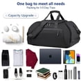 thumbnail image 3 of Behome 40L Gym Bag for Men Women, Large-Capacity Travel Duffle Bag with Shoe & Wet Compartments, 3 in 1 Carry on Weekender Overnight Bag for Workout and Travel, 3 of 7