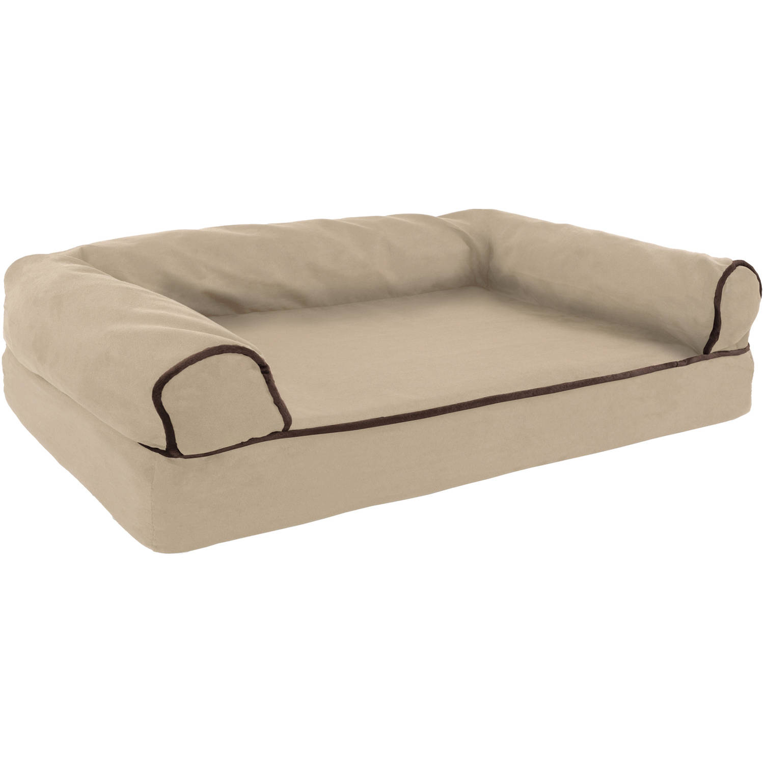 Orthopedic Dog Sofa Bed, Memory Foam Pet Bed with Foam Stuffed Bolsters PETMAKER - image 1 of 6