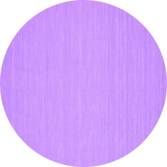 Ahgly Company Indoor Round Abstract Purple Contemporary Area Rugs, 4' Round