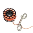 thumbnail image 1 of Carrete dedo dedo carrete de buceo carretes de anclaje cuerda de anclaje sin agua SMB Equipo Aviación de aluminio de aluminio con gancho doble negro AweSitey OD003521-04, 1 of 7