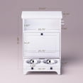 thumbnail image 4 of roomfitters  Dog Feeding Station with 2 Elevated Dog Bowls, Tilt Out Pet Feeding Cabinet Station White, 4 of 9
