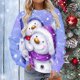 thumbnail image 1 of Pntutb Mujeres Manga Larga Camisas Casuales Impresión de Navidad Cuello Redondo Pullover Sudadera Túnica tops Pntutb Pntutb-686, 1 of 6