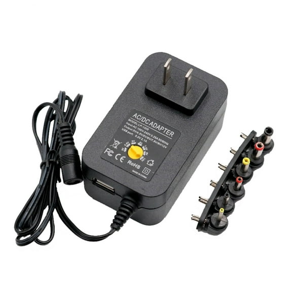 Amdohai 3V 4.5V 5V 7.5V 9V 2A 2.5A AC/DC Adapter Adjustable Universal Power Adapter 30W