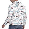 thumbnail image 6 of Lsque Dachshund Dog Puppy Pattern Casual Men's Hoodie,Hooded Sweatshirt with Kangaroo Pocket,Pullover Hoodie-Medium, 6 of 7