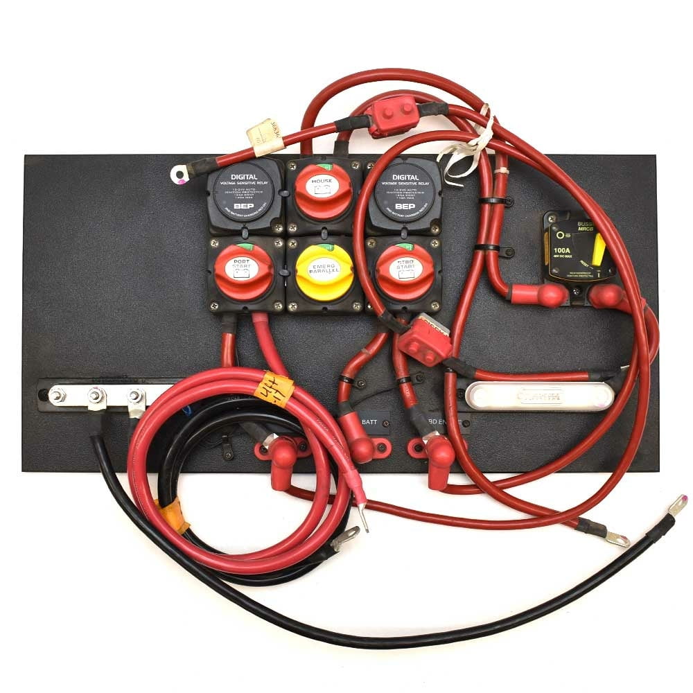 Ranger Boat Battery Switch Panel 2135830 Twin Engine Black Starboard