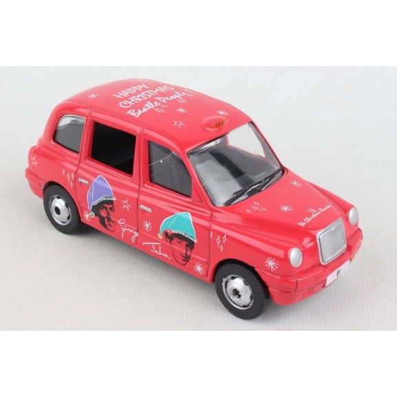 The Beatles London Taxi Christmas, Red - Corgi CG85933 - 1/36 scale Diecast Model Toy Car