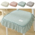 thumbnail image 7 of Cotton Fabric Cushion 19x18in All-Season Thin Seat Pad Washable Dining Stool Mat Home Kitchen Breathable Support, 7 of 7