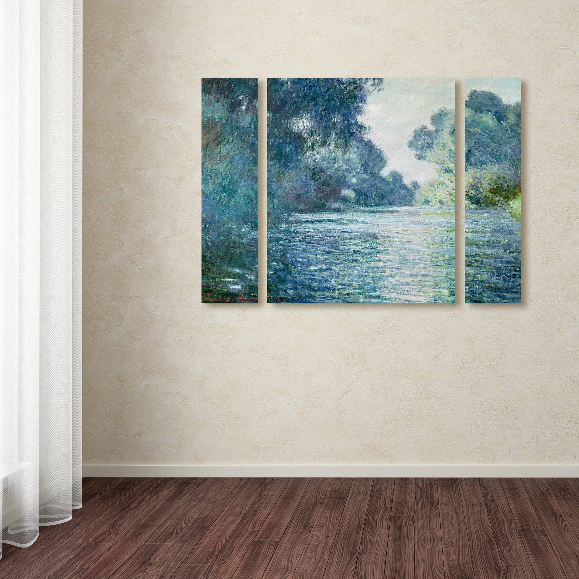 Claude Monet "Branch of the Seine" Multi Panel Art Set
