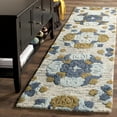 thumbnail image 2 of SAFAVIEH Blossom Naomh Geometric Wool Runner Rug, Beige/Multi, 2'3" x 8', 2 of 6