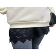 thumbnail image 4 of Jupon en Dentelle pour Femmes, Faux Haut, Bas, Demi-Longueur, Grande Taille, Version A, Noir G, 4 of 6