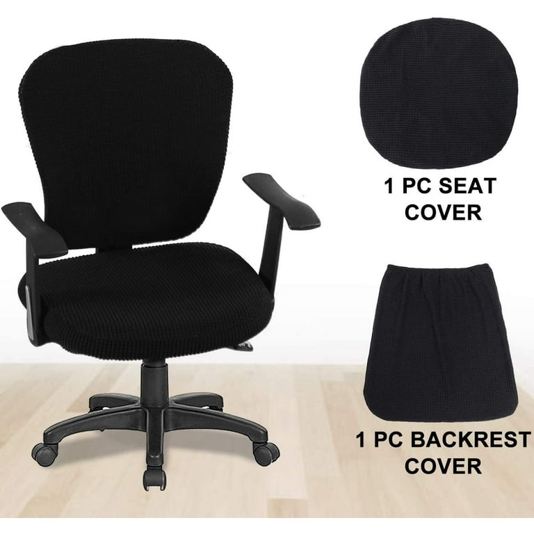 Stretch Office Chair Cover Thickened Velvet Computer Chair Protector Arm  Covers