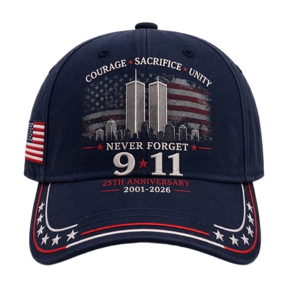 Adjustable 3D Printed Patriotic Baseball Cap, Adult Unisex 911 Never Forget Graphic Sun Hat, Vintage USA Flag Hero Memorial Hat, Fashion Outdoor Cap for Daily & Holiday Gifting