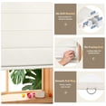 thumbnail image 6 of ZimJAHO No Drill Roman Shades – Top Down Bottom Up, Cordless Blackout Blinds for Bedroom, UV Blocking, Easy Install, White, 30.5"Wx48"H, 6 of 11