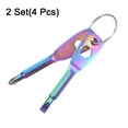 thumbnail image 3 of Uxcell 4pcs Portable Keychain Screwdriver PH1 Phillips 4.8mm Slotted CR-V Multifunction Mini Key Screw Driver, Colorful, 3 of 6