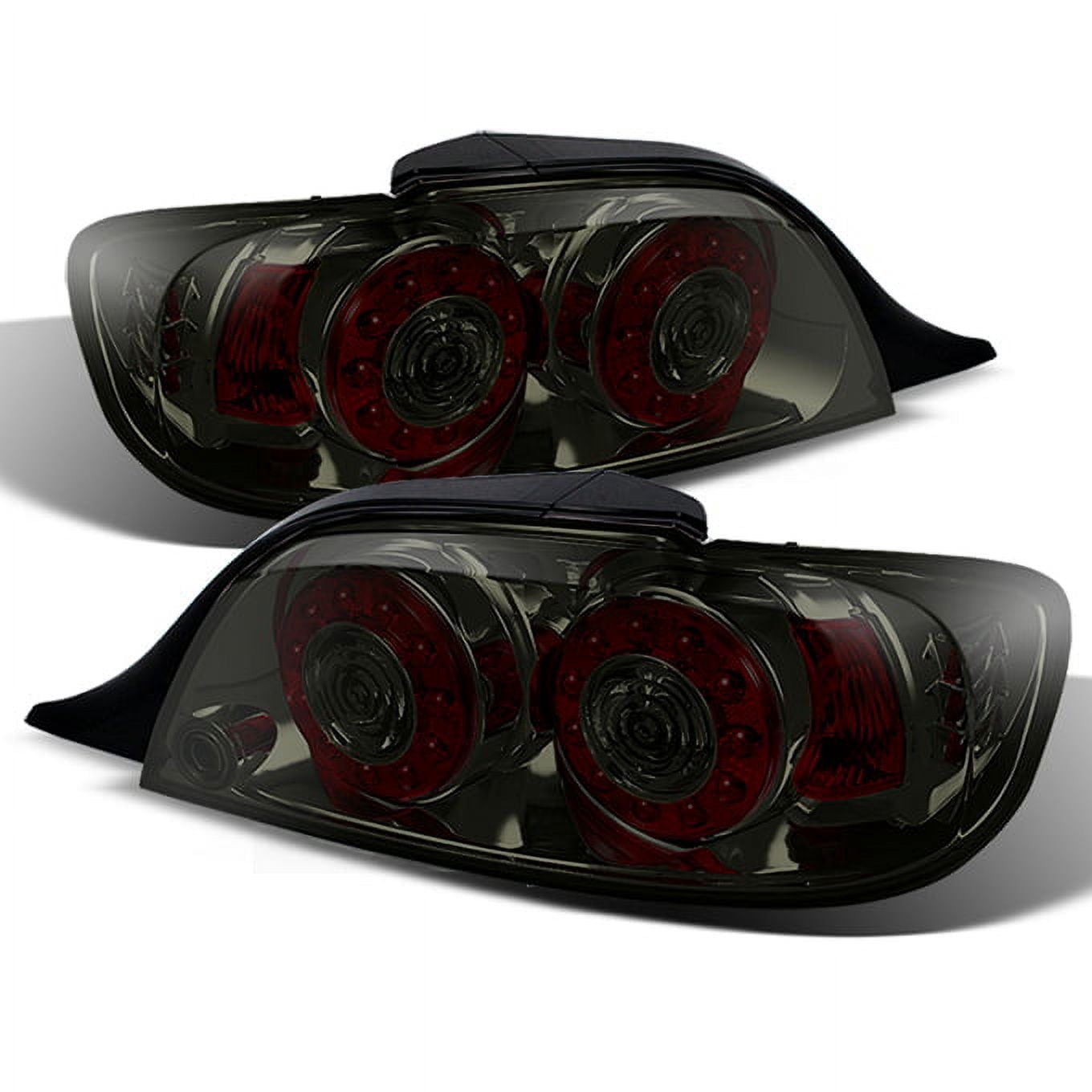 AKKON - For 2004-2008 Mazda RX-8 RX8 SE3P Smoked Lens Dual LED Round Brake Signal Tail Light Assembly L+R
