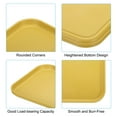 thumbnail image 3 of Unique Bargains Plastic Fast Food Serving Tray, 15' x 10.6' Reusable Cafeteria Serving Tray Yellow 2Pack, 3 of 6