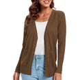 thumbnail image 2 of Urban CoCo Women's Button Down Lightweight Knit Cardigan Sweater with Pockets, 2 of 7