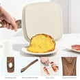 thumbnail image 4 of CONCETTA Non-Stick Cookware Set, Square Frying Pan, Wooden Handle, Suitable For Indoor And Outdoor Camping and Rv Cooking, Gift for Mother's Day, Beige, 4 of 7