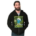 thumbnail image 3 of The Smurfs Kanji Street Scholar Men Big & Tall Zip Hoodie Brisco Brands 2X, 3 of 5