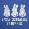 thumbnail image 2 of Mens Easily Distracted By Bunnies T shirt Funny Rabbit Party Gift for Basket Graphic Tees, 2 of 9