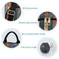 thumbnail image 7 of FORMRS Women's Travel Backpack Purse Anti-Theft Hidden Pockets Casual Shoulder Bag, Beige Geometric, 7 of 7
