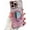 Pink, variant on for iPhone 12 Pro Case with Diamond Mirror Kickstand, [Compatible with Magsafe][Reinforced Conner Bumper][Glitter Bling Floral Design] Luxury Shinny Electroplated Edge for Women Girls-Black