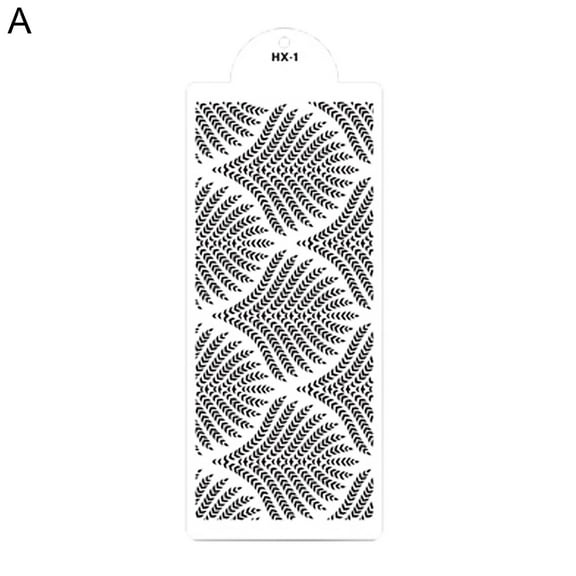 Ayyufe Cutting Die; Embossing Mold Wheat Spike Pattern Heat Resistant PET Spraying Cake Border Stencil for Home