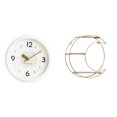 thumbnail image 1 of Reloj de pared,Reloj de pared decorativo,moderno y elegante.,Reloj de pared redondo silencioso y sin tictac,regalo,Estante de almacenamiento de pared,Estantería colgante de pared de metal de 3, 1 of 8
