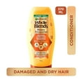 thumbnail image 1 of Garnier Whole Blends Honey Treasures Repairing Conditioner for Damaged and Dry Hair, Repairs Split Ends and Breakage, more Moisture, Paraben-Free, 370mL, 1 of 9