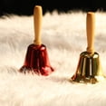 thumbnail image 5 of Campana de llamada de mano sólida súper ruidosa, mango de madera, campana de llamada de mano de Navidad, 5 of 5