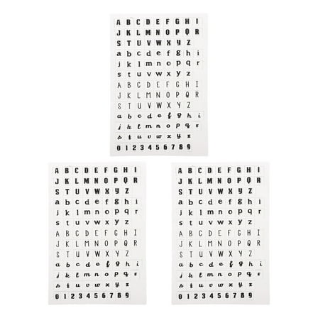 Set of 2 Clear Alphabet Stamps for Crafting Stickers Silicone Sturdy Children's