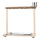 thumbnail image 4 of Soporte de madera para percha de loro, soporte para jaula de pájaros, bandeja extraíble, juguete de actividades, soporte para pájaros, puente colgante, 4 of 9
