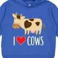 thumbnail image 3 of Inktastic I Love Cows Dairy Farmer Toddler Hoodie, 3 of 4
