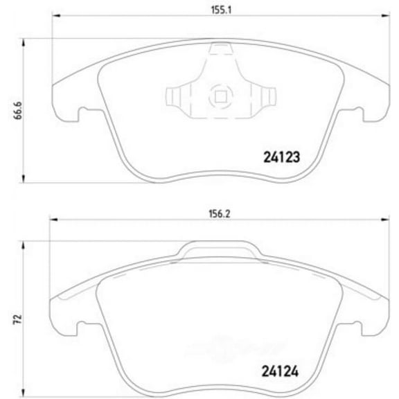 Hella 355019881 OEM - OE Formulated Friction Material Fits select: 2012-2014 VOLVO S60 T5, 2012-2015 LAND ROVER RANGE ROVER EVOQUE