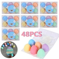 Pyaiiner 48pcs Dustless Chalk with Holder Colored Sidewalk Chalk with Washable Toddlers Chalks Drawing Writing for Outdoor Art Play