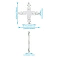thumbnail image 5 of LEONLITE H Track X Connector, H Type Single Circuit 3-Wire-1 Track Lighting Kit, Corner Joiner, UL Listed, Flame Retardant Material, for H Track System, 5 Years Warranty, 120V, White, 5 of 7