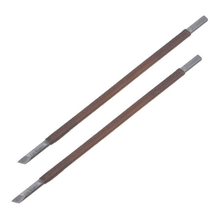 

Uxcell 4.5mm Manganese Steel Angle Tip Polyester Thread Handle Wood Chisels 2 Pack
