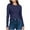 Navy, variant on Otntypg Women's Long Sleeve Shirts Fall Tight Fitted Tops Crewneck Underscrubs Tee Lightweight Basic Solid Color Thermal Undershirts Wine S