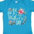 thumbnail image 4 of Inktastic Our First Mother's Day Pink Flowers Boys or Girls Baby Bodysuit, 4 of 5