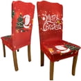 thumbnail image 2 of SHAR Christmas Dining Chair Covers - Set of 2 Prot Stretch Chairs, 2 of 5