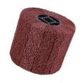 thumbnail image 2 of Cepillo de rueda de trefilado, tambor de bruñido, núcleo de goma cruzado, rueda pulidora para acero inoxidable, aluminio y hierro, grano 120, 2 of 14