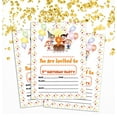 thumbnail image 2 of Darling Souvenir Yellow Birthday Invitation Card 28 Pcs Fill or Write In Blank Invites Printable Party Supplies 5 x 7 Inches, 2 of 5