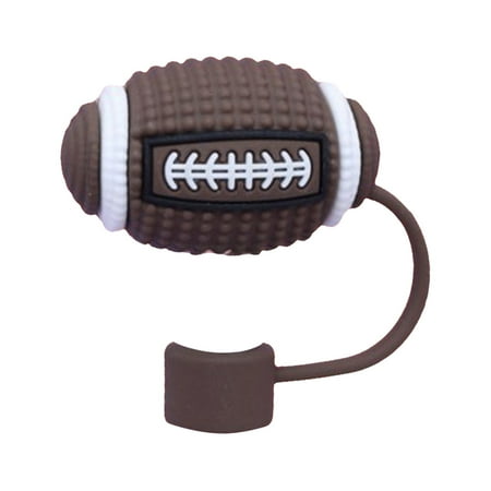 

straw cover cap for hydroflask tumbler gifts children 1pcs Straw Covers Cap Compatible With 20 30&40 Oz Tumbler Cups Topper Fits 0.4In Baseball Basketball Soccer Silicone Tips Lids