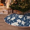 thumbnail image 5 of Fotbe Lilies Flowers Pattern Christmas Tree Skirt, Tree Skirts Plush Christmas Decorations, Christmas Tree Skirts Xmas Decorations Holiday Party Decor-36", 5 of 6