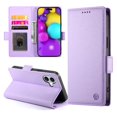 thumbnail image 1 of Magnetic Wallet Case with Card Holder & Stand for iPhone 17 Purple, 1 of 6